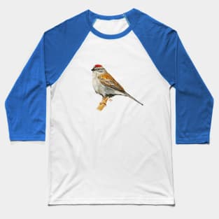 Colorful Chipping Sparrow Baseball T-Shirt